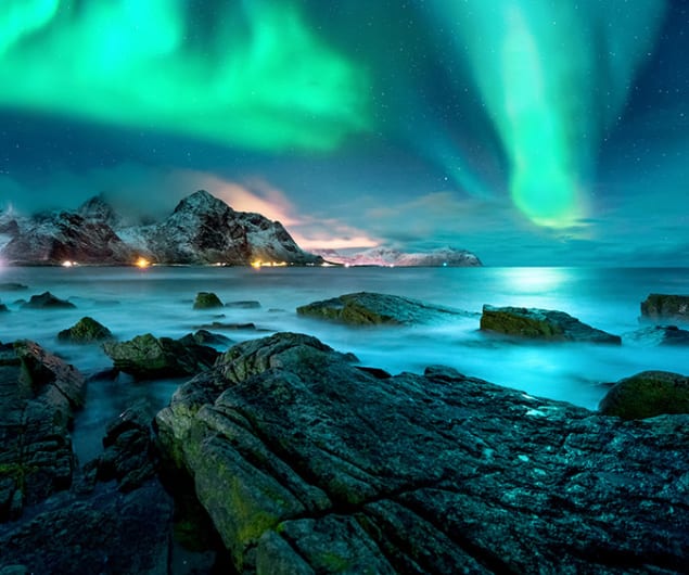 Aurora boreale in Lapponia